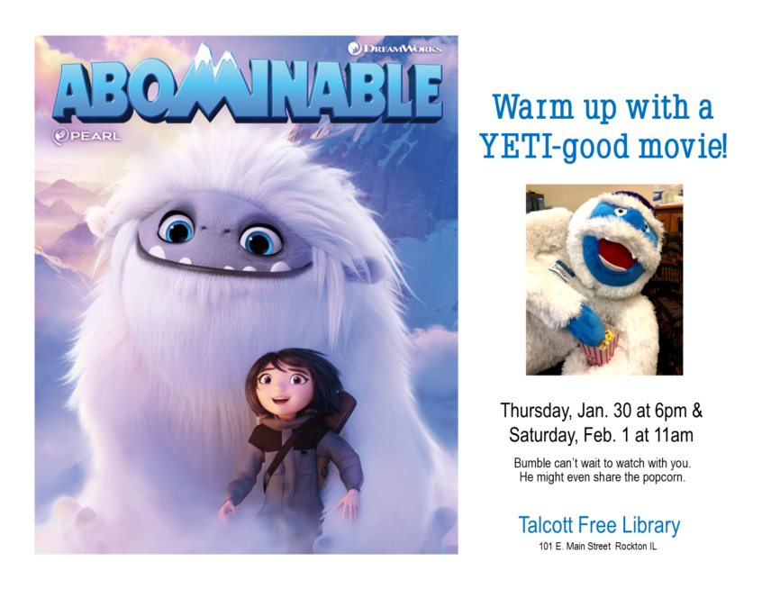 Warm up with a YETI-good movie! | Talcott Library