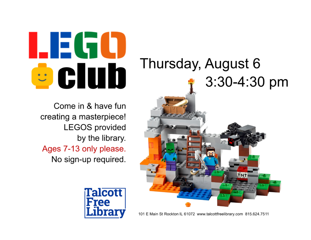 Image of a lego design with text repeated in caption.
